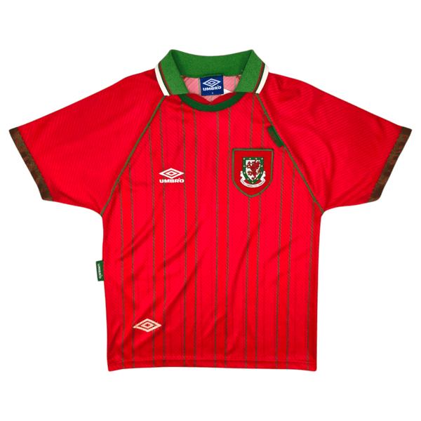 1994/96 Wales Home Football Shirt (M) Umbro