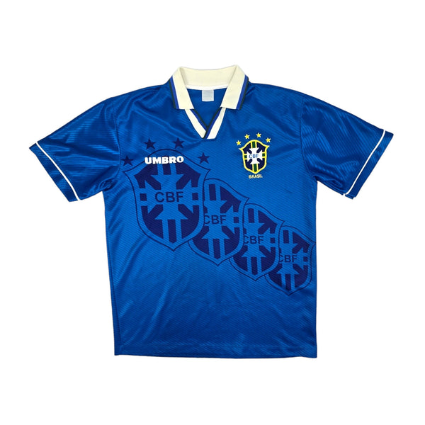 1994/97 Brazil Away Football Shirt (L) Umbro