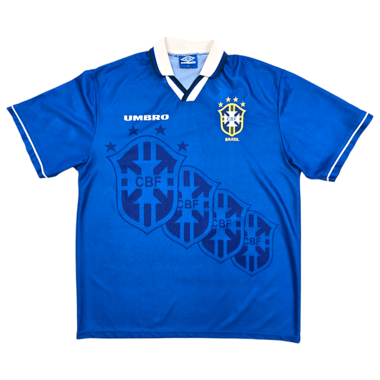 1994/97 Brazil Away Football Shirt (XL) Umbro