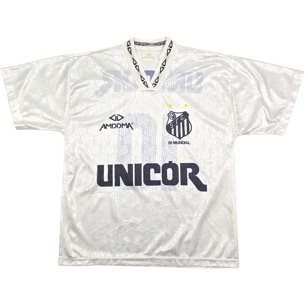 1995 Santos Home Football Shirt (L) Amddma #10