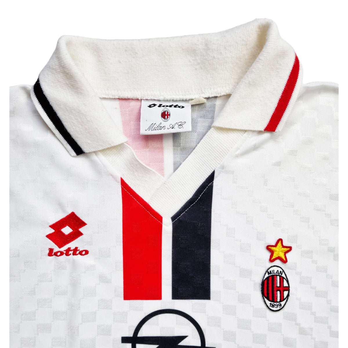 1995/96 AC Milan Away Football Shirt (M) Lotto