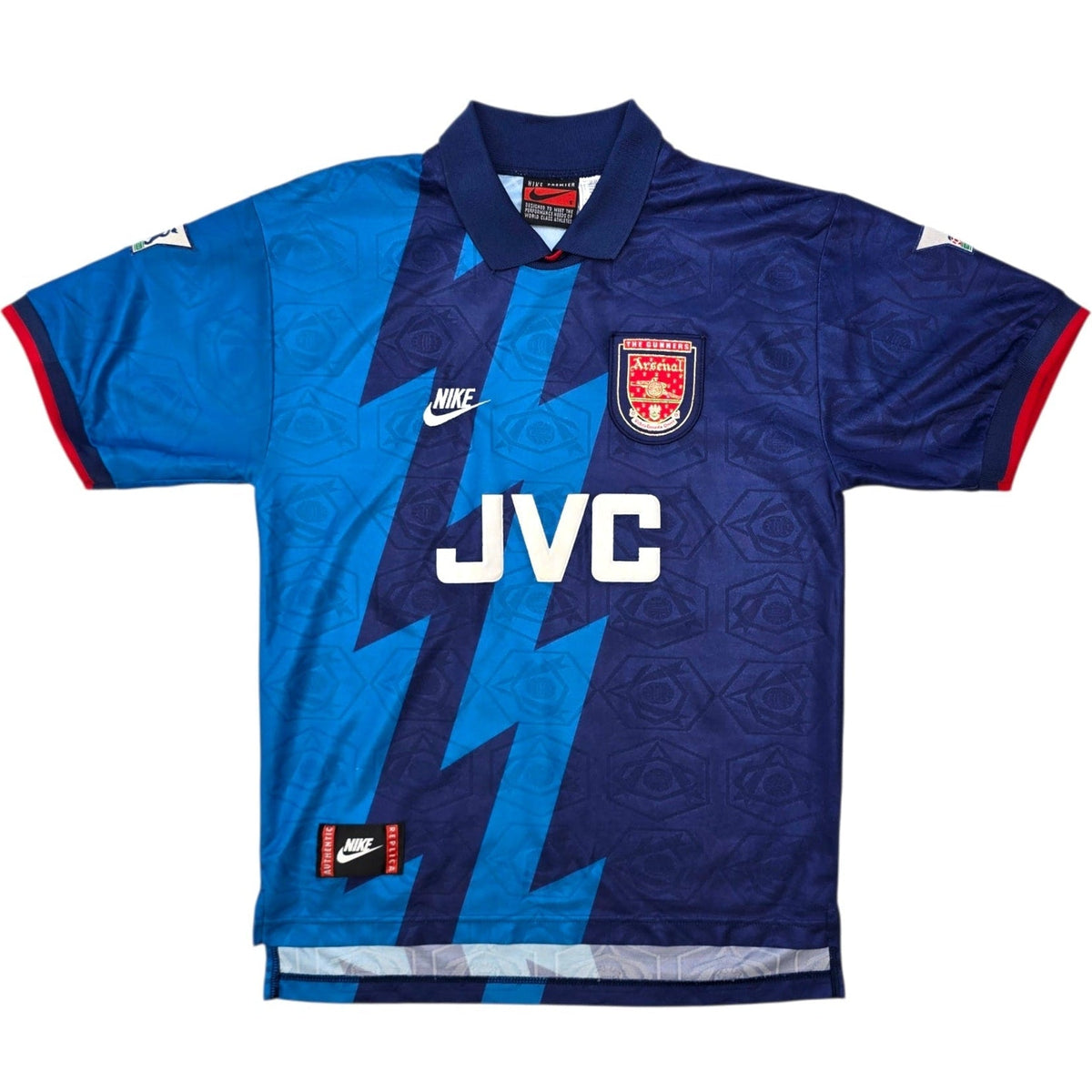 1995/96 Arsenal Away Football Shirt (S) Nike #16 Hartson