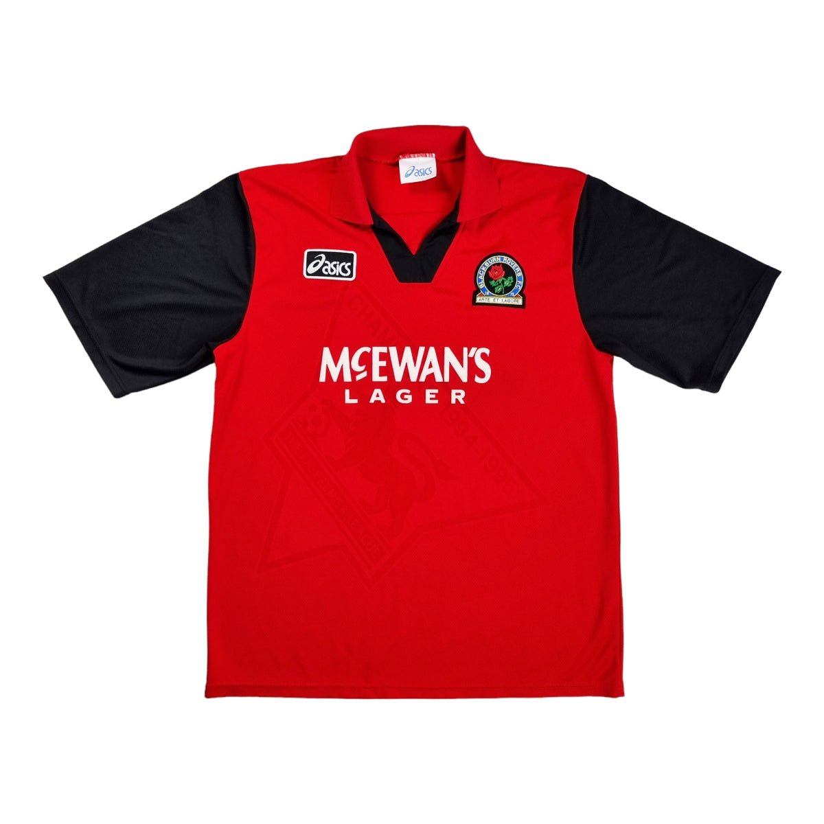 1995/96 Blackburn Rovers Away Football Shirt (L) Asics