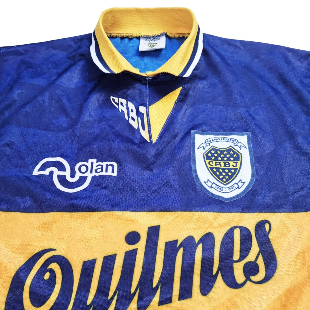 1995/96 Boca Juniors Home Football Shirt (L) Olan #8