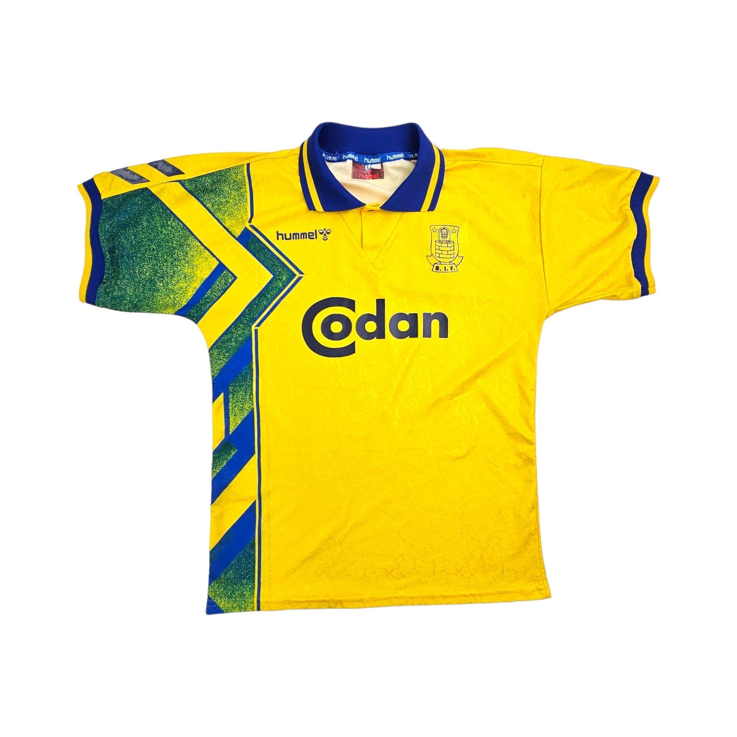 1995/96 Brondby IF Home Football Shirt (M) Hummel (Upgraded Template)