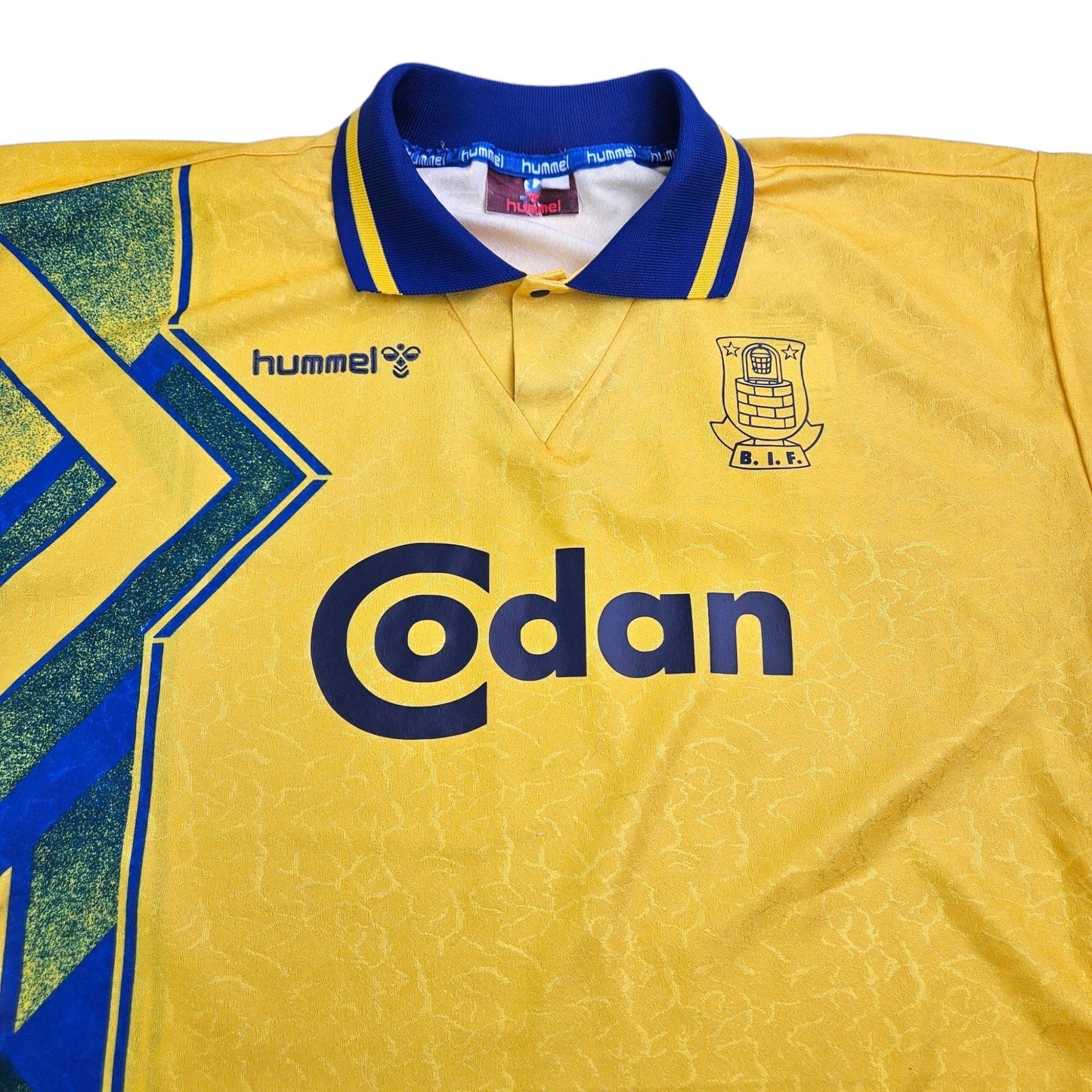 1995/96 Brondby IF Home Football Shirt (M) Hummel (Upgraded Template)