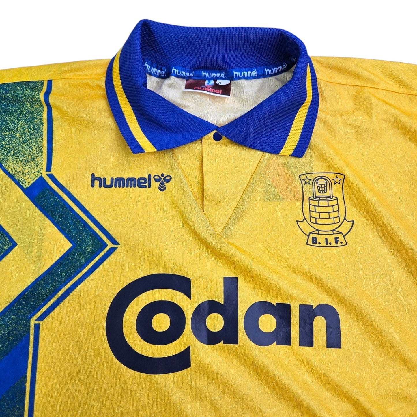 1995/96 Brondby IF Home Football Shirt (M) Hummel (Upgraded Template)