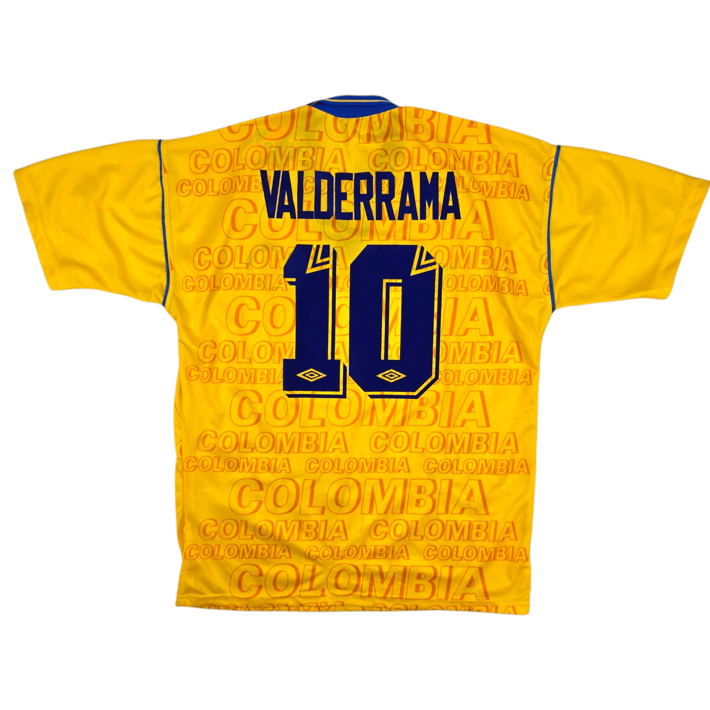 1995/96 Colombia Home Football Shirt (XL) Umbro #10 Valderrama