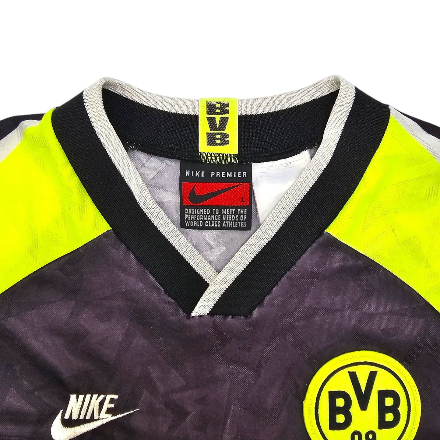 1995/96 Dortmund Away Football Shirt (L) Nike (L/S)