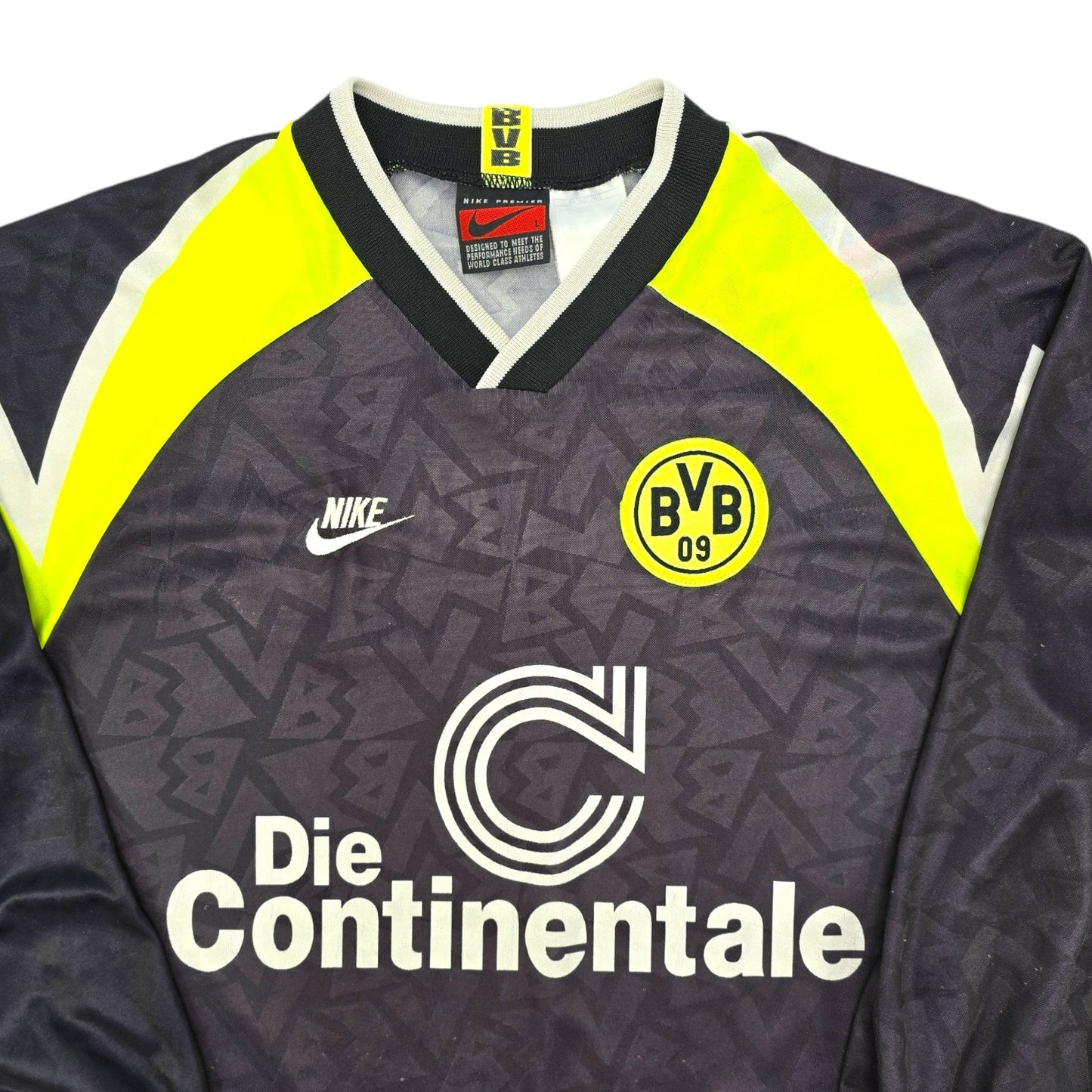 1995/96 Dortmund Away Football Shirt (L) Nike (L/S)