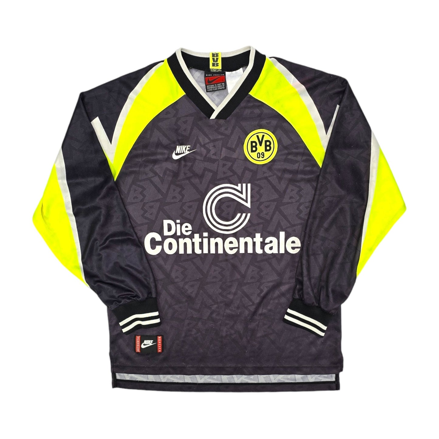 1995/96 Dortmund Away Football Shirt (L) Nike (L/S)
