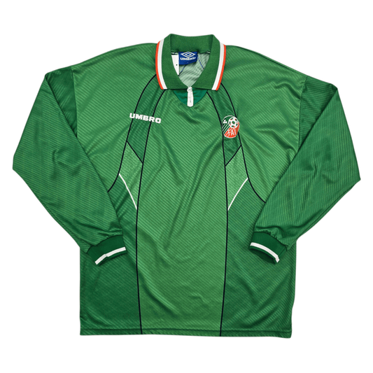 1995/96 Ireland Home Football Shirt (L) Umbro
