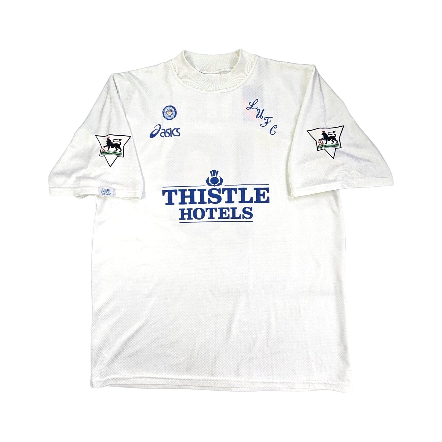 1995/96 Leeds United Home Football Shirt (XL) Asics #10 Mcallister