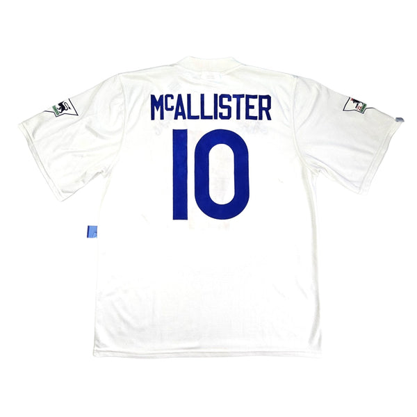 1995/96 Leeds United Home Football Shirt (XL) Asics #10 Mcallister
