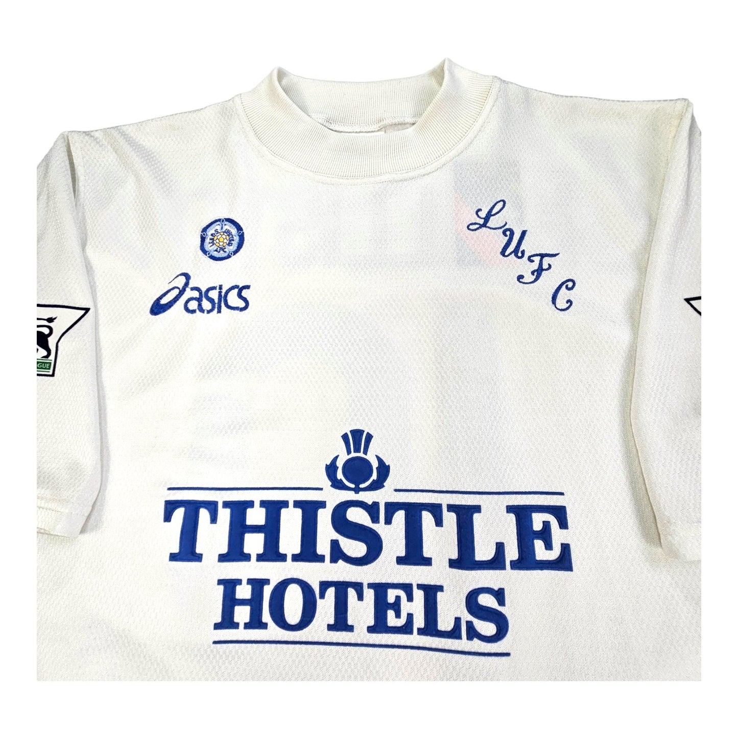 1995/96 Leeds United Home Football Shirt (XL) Asics #10 Mcallister