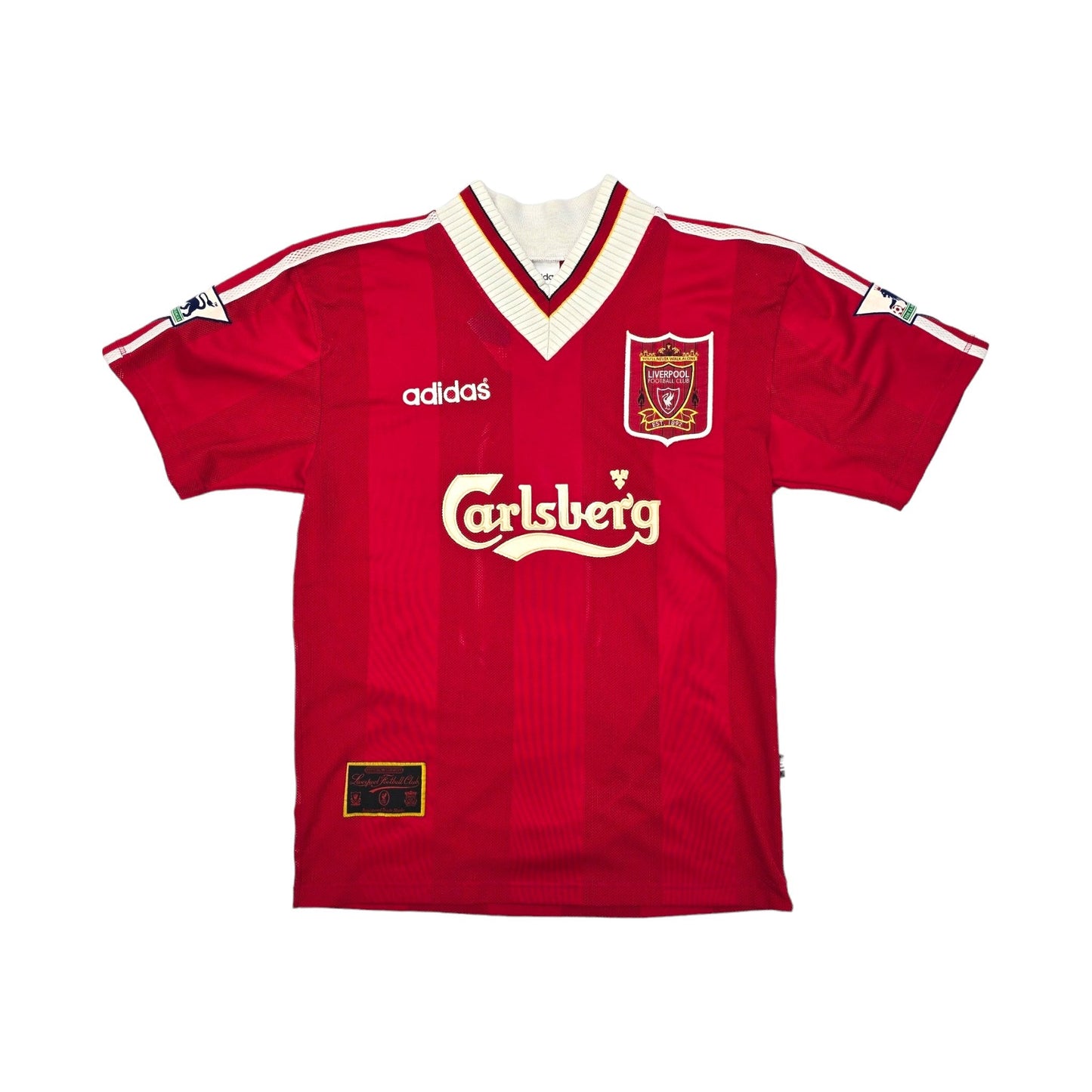 1995/96 Liverpool Home Football Shirt (S) Adidas #8 Collymore