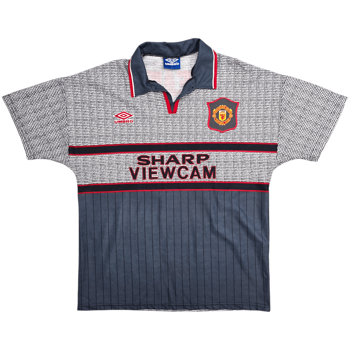 1995/96 Manchester United Away Football Shirt (L) Umbro #16 Keane