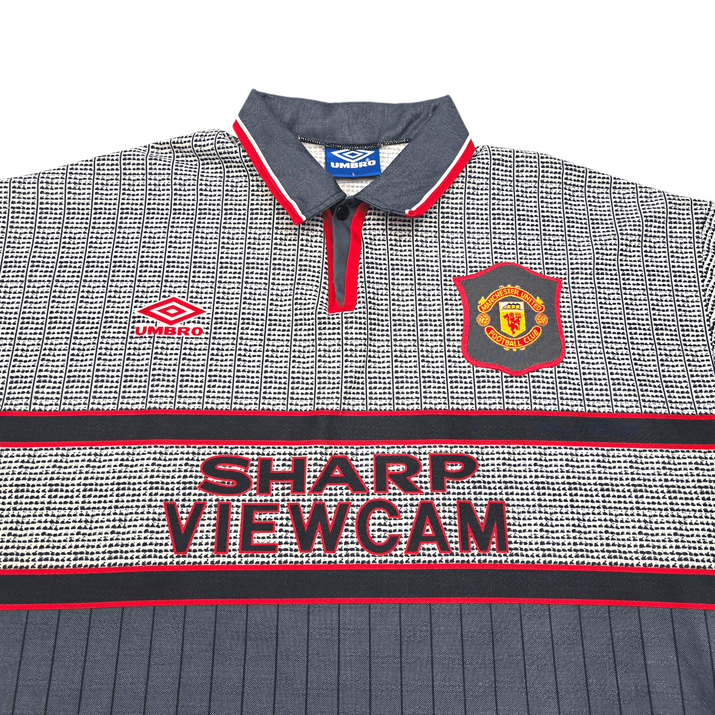 1995/96 Manchester United Away Football Shirt (L) Umbro #16 Keane