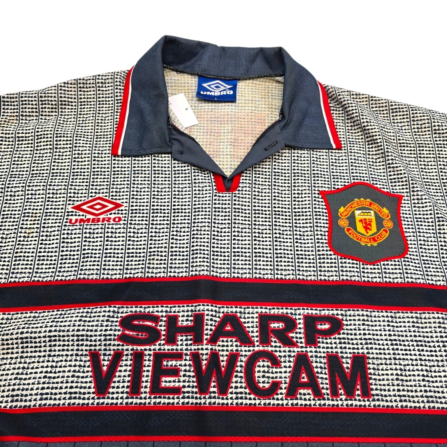 1995/96 Manchester United Away Football Shirt (L) Umbro #7 Cantona