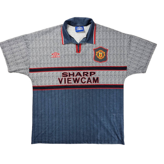 1995/96 Manchester United Away Football Shirt (L) Umbro
