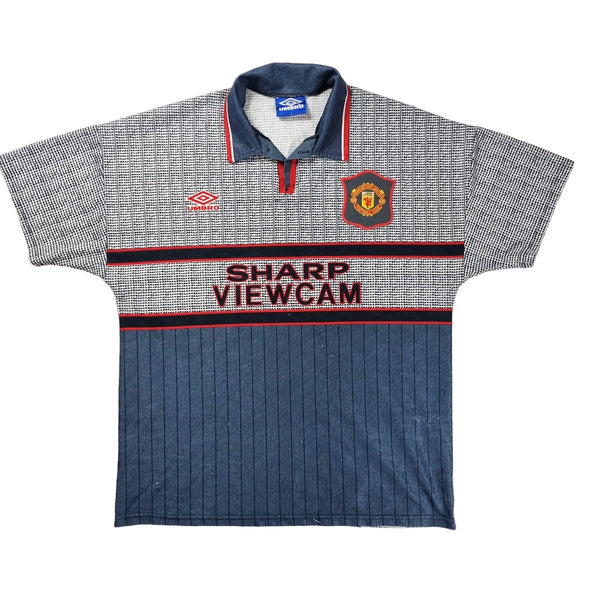 1995/96 Manchester United Away Football Shirt (L) Umbro
