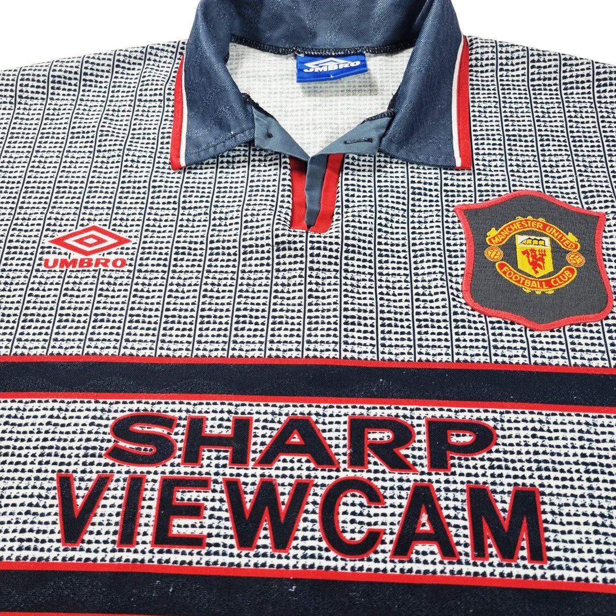 1995/96 Manchester United Away Football Shirt (L) Umbro
