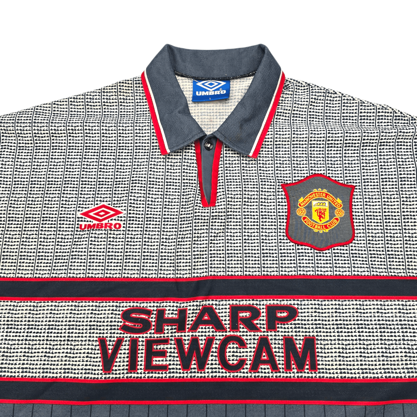 1995/96 Manchester United Away Football Shirt (L) Umbro