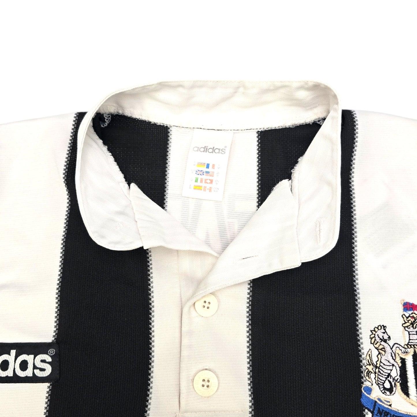 1995/96 Newcastle United Home Football Shirt (M) Adidas #9 Shearer
