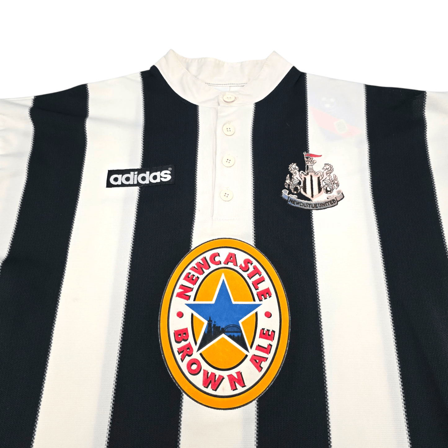 1995/96 Newcastle United Home Football Shirt (M) Adidas
