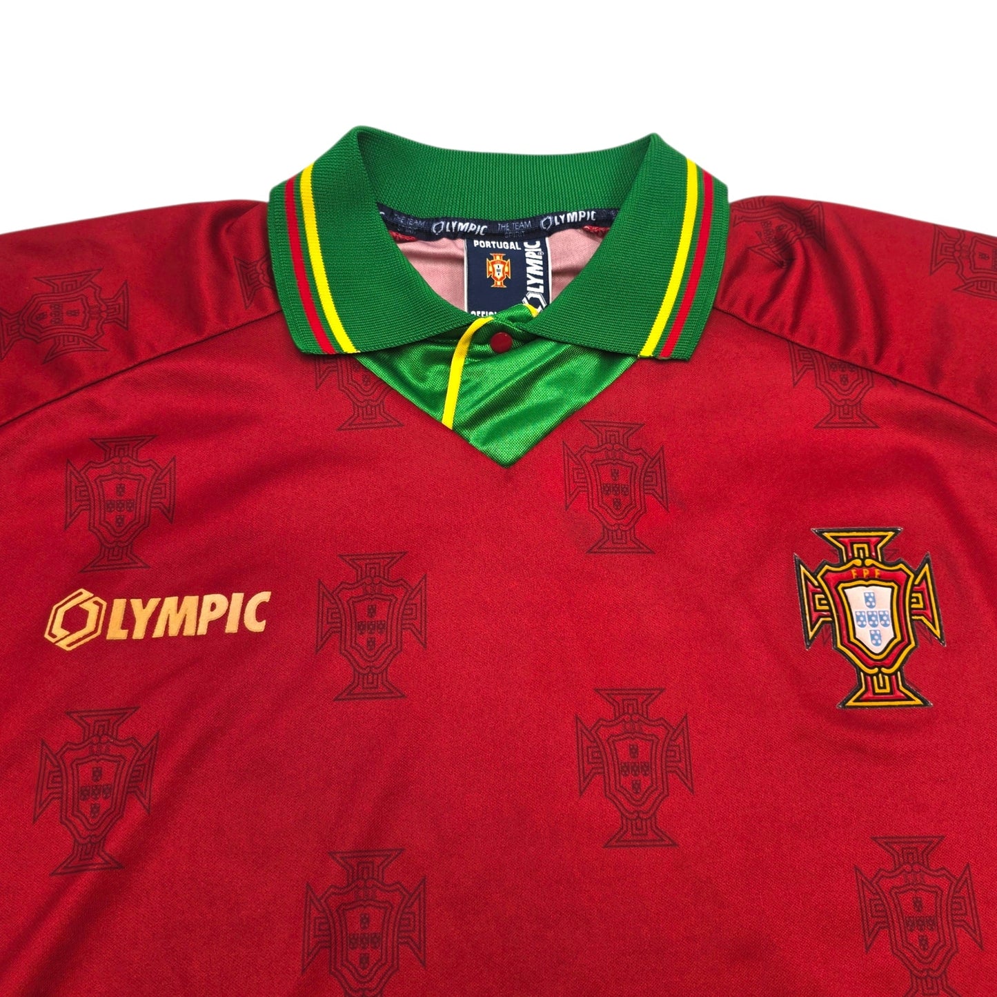 1995/96 Portugal Home Football Shirt (M) Olympic