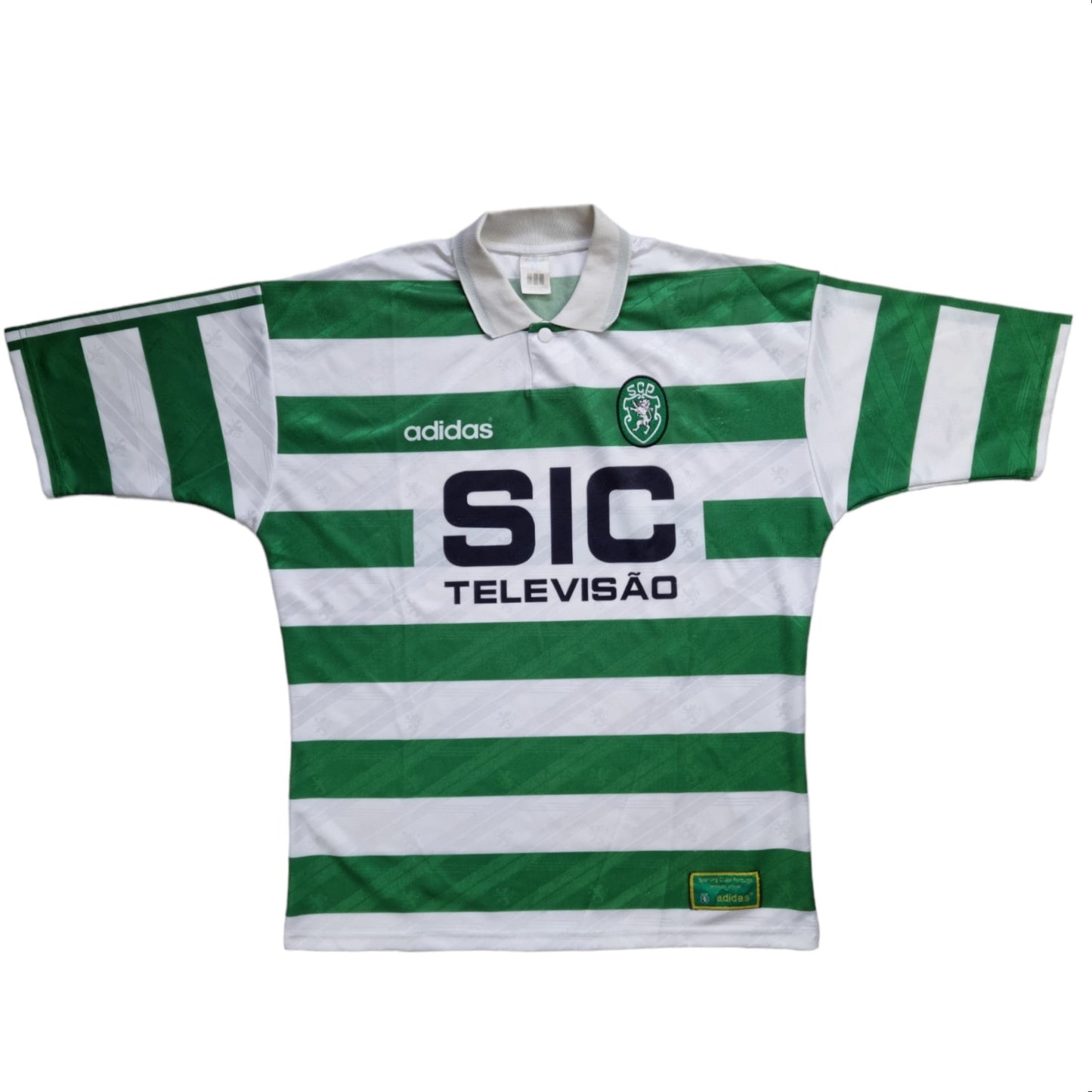 1995/96 Sporting Lisbon Home Football Shirt (XL) Adidas