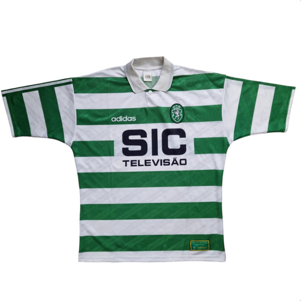 1995/96 Sporting Lisbon Home Football Shirt (XL) Adidas