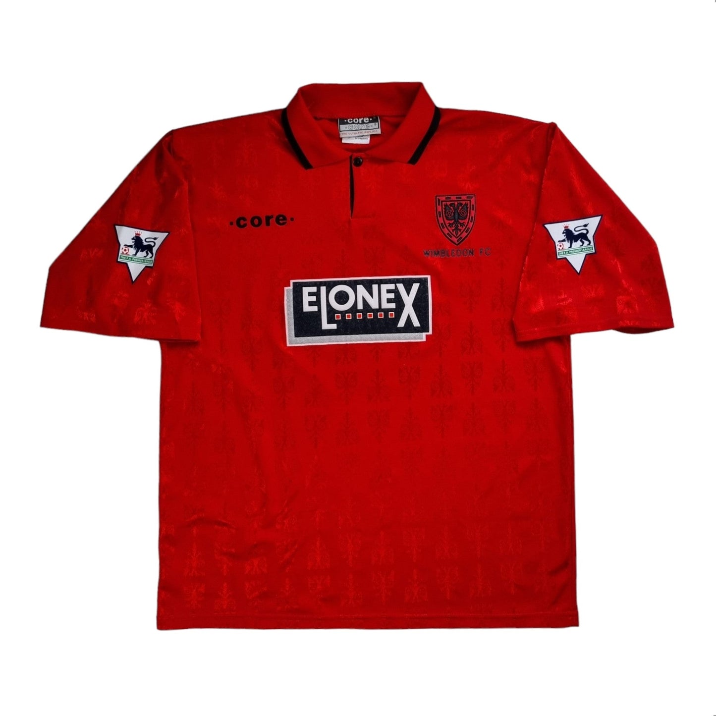1995/96 Wimbledon Away Football Shirt (XL) Core #4 Jones