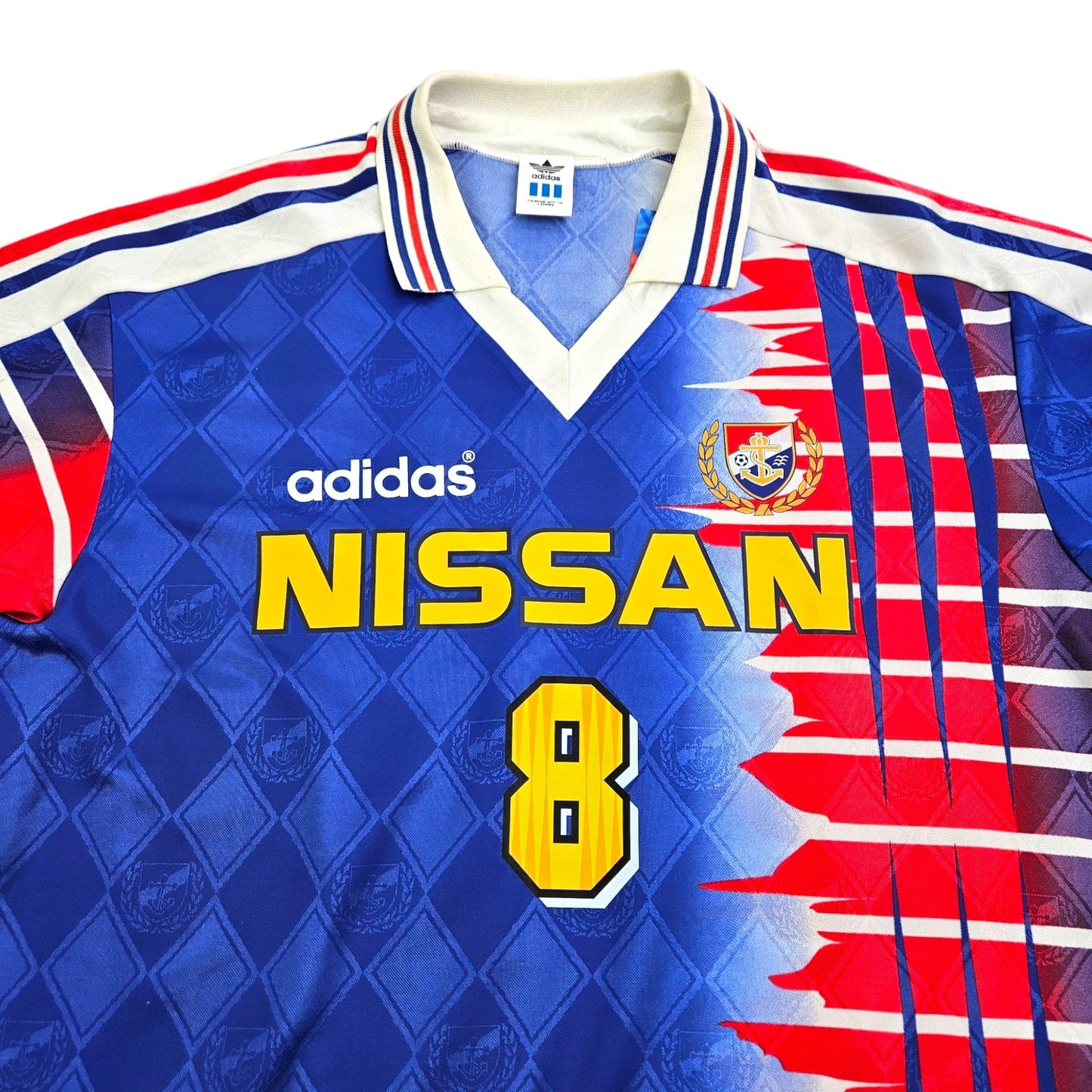 1995/96 Yokohama Marinos Home Football Shirt (M) Adidas #8