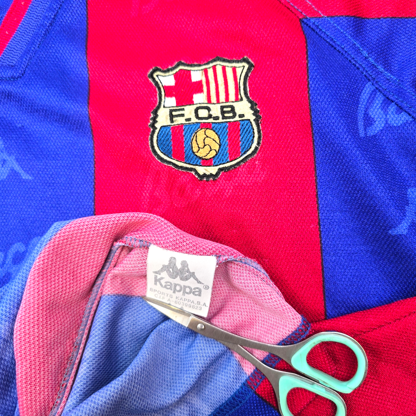 1995/97 Barcelona Home Football Shirt (XL) Kappa #11 (Hagi)