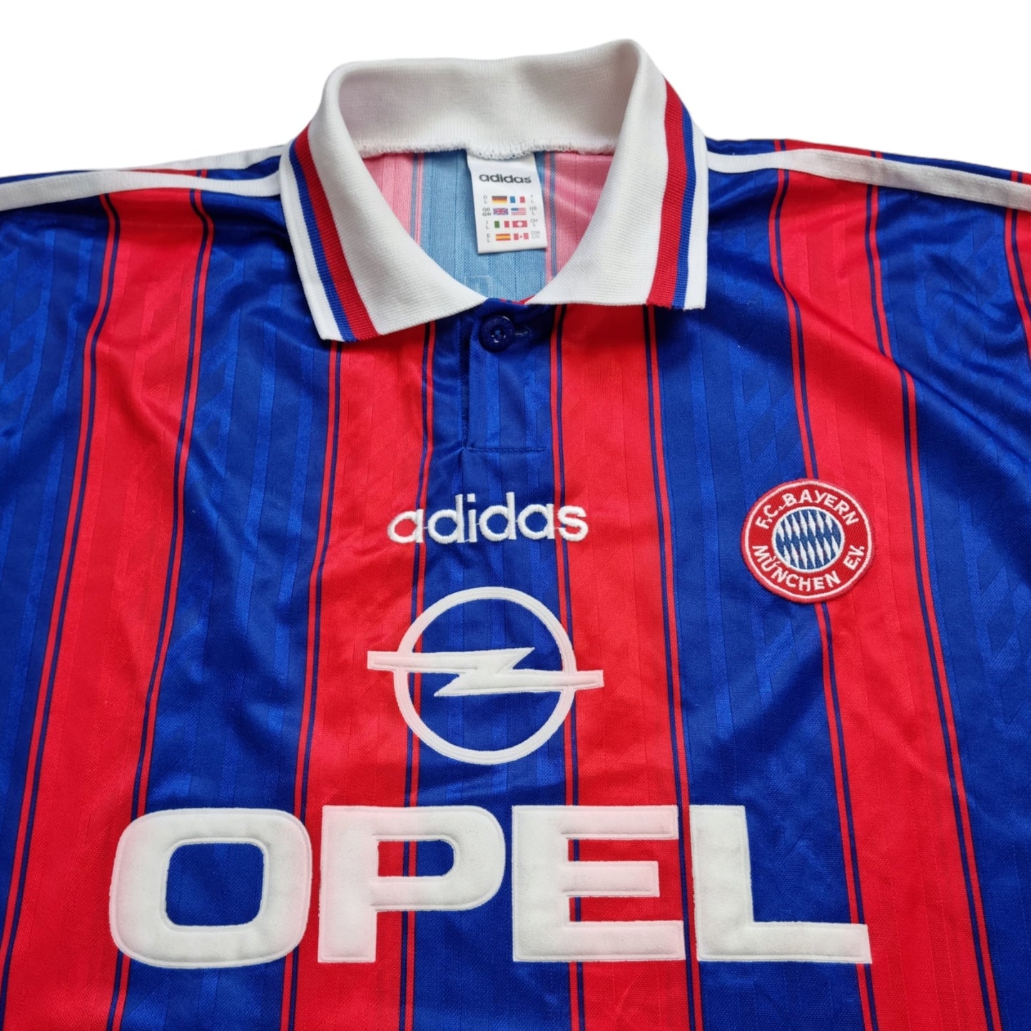 1995/97 Bayern Munich Home Football Shirt (L) Adidas