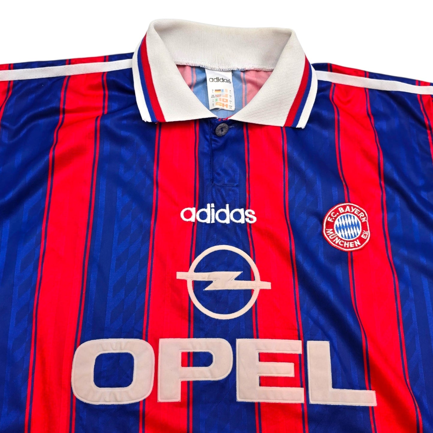 1995/97 Bayern Munich Home Football Shirt (L) Adidas
