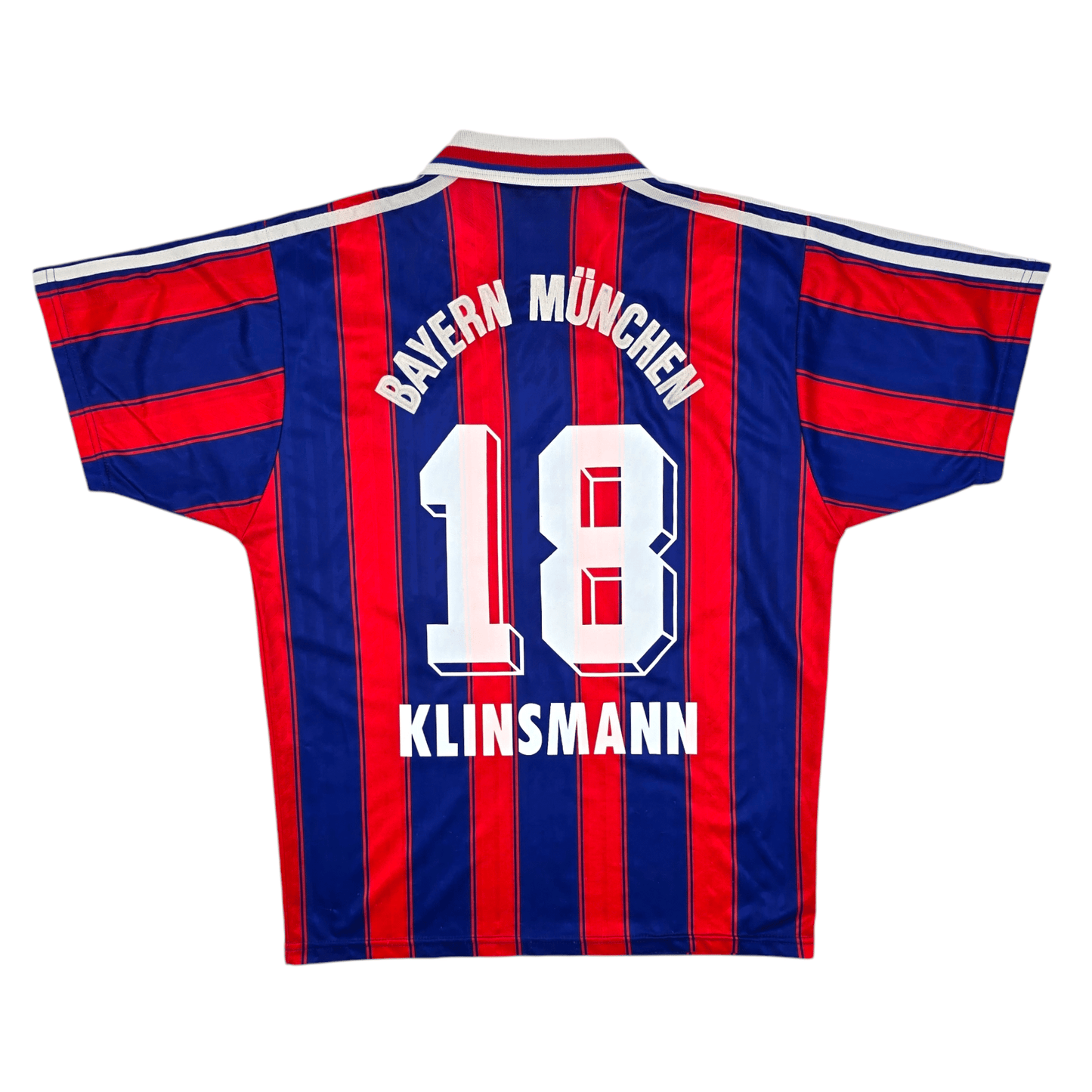 1995/97 Bayern Munich Home Football Shirt (M) Adidas #18 Klinsmann