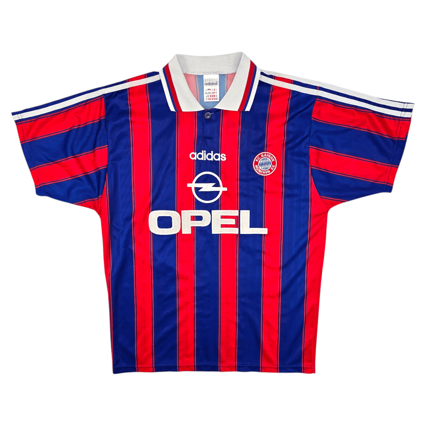 1995/97 Bayern Munich Home Football Shirt (M) Adidas #18 Klinsmann