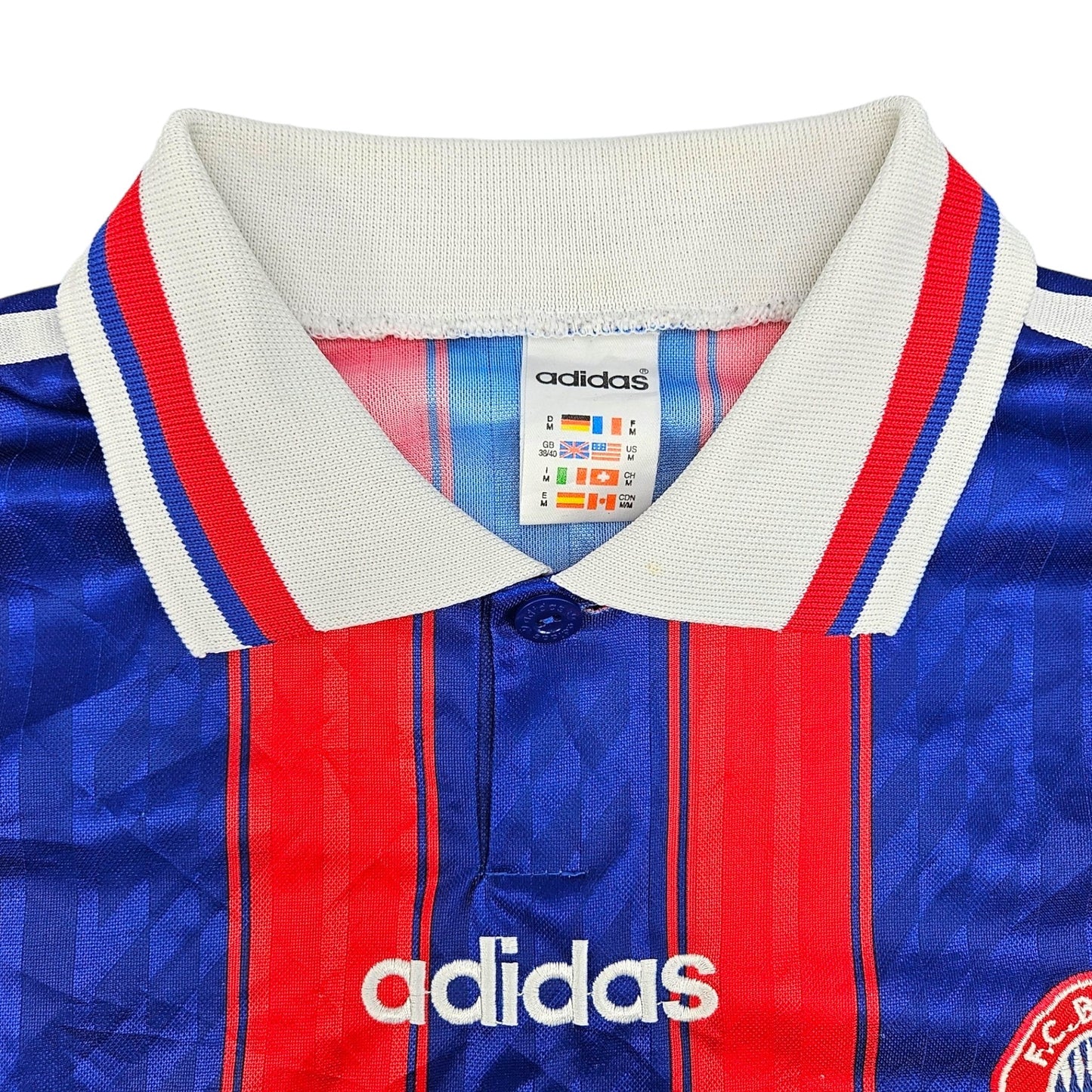 1995/97 Bayern Munich Home Football Shirt (M) Adidas