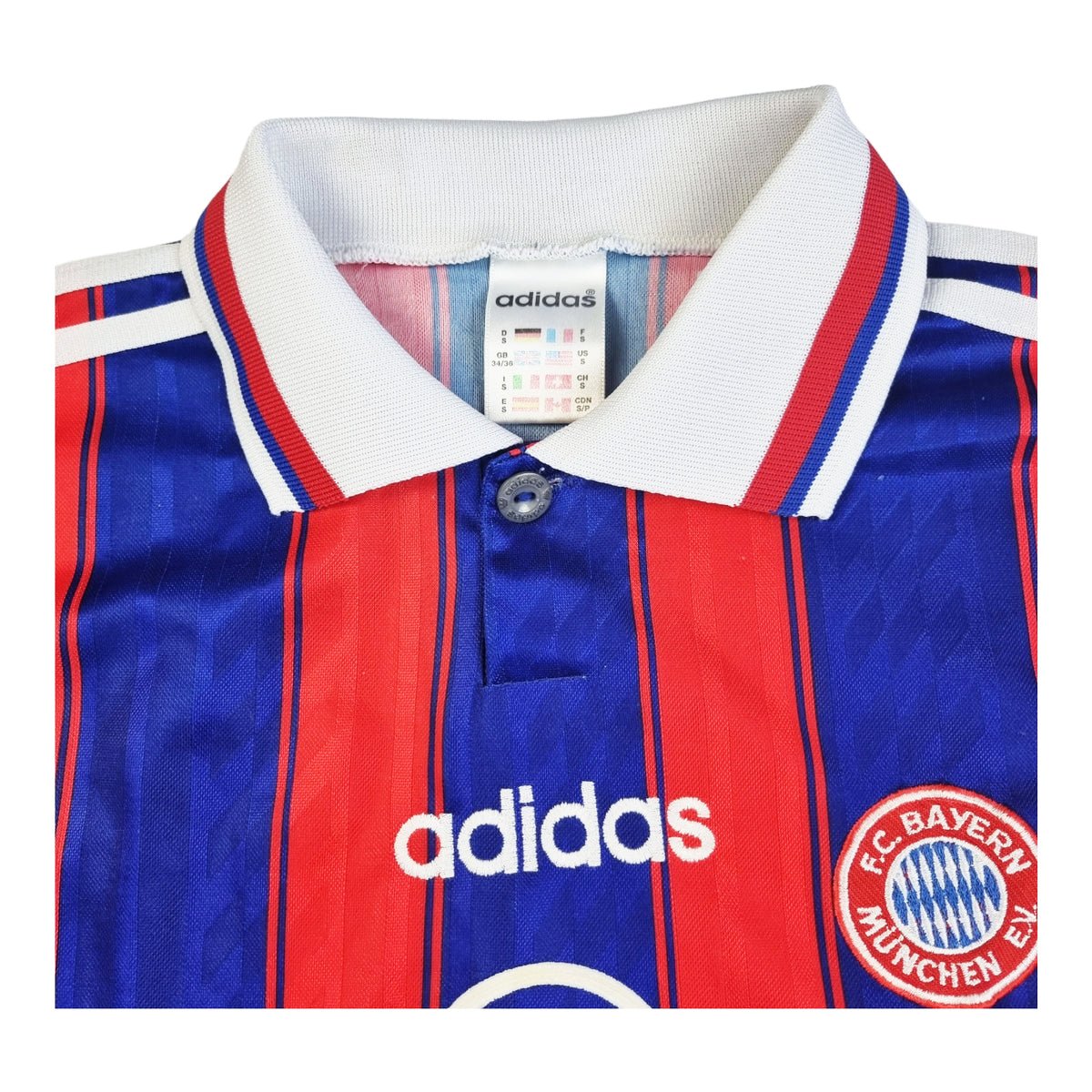 1995/97 Bayern Munich Home Football Shirt (S) Adidas