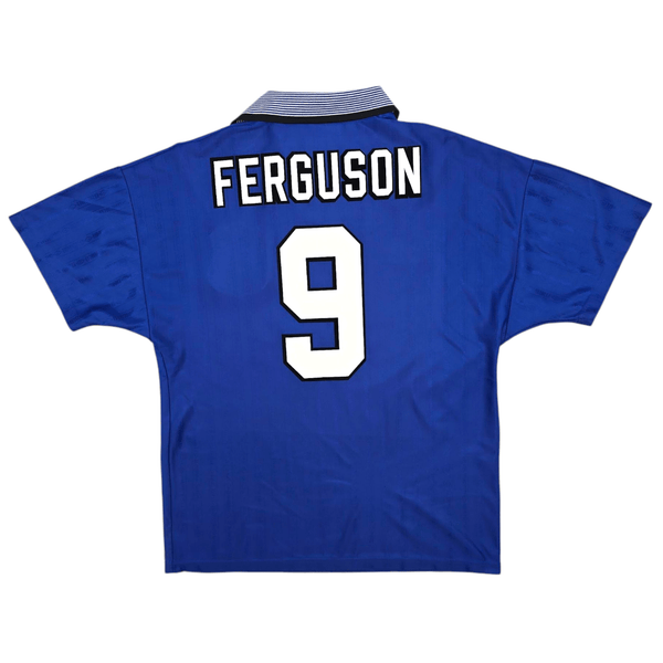 1995/97 Everton Home Football Shirt (M) Umbro #9 Ferguson