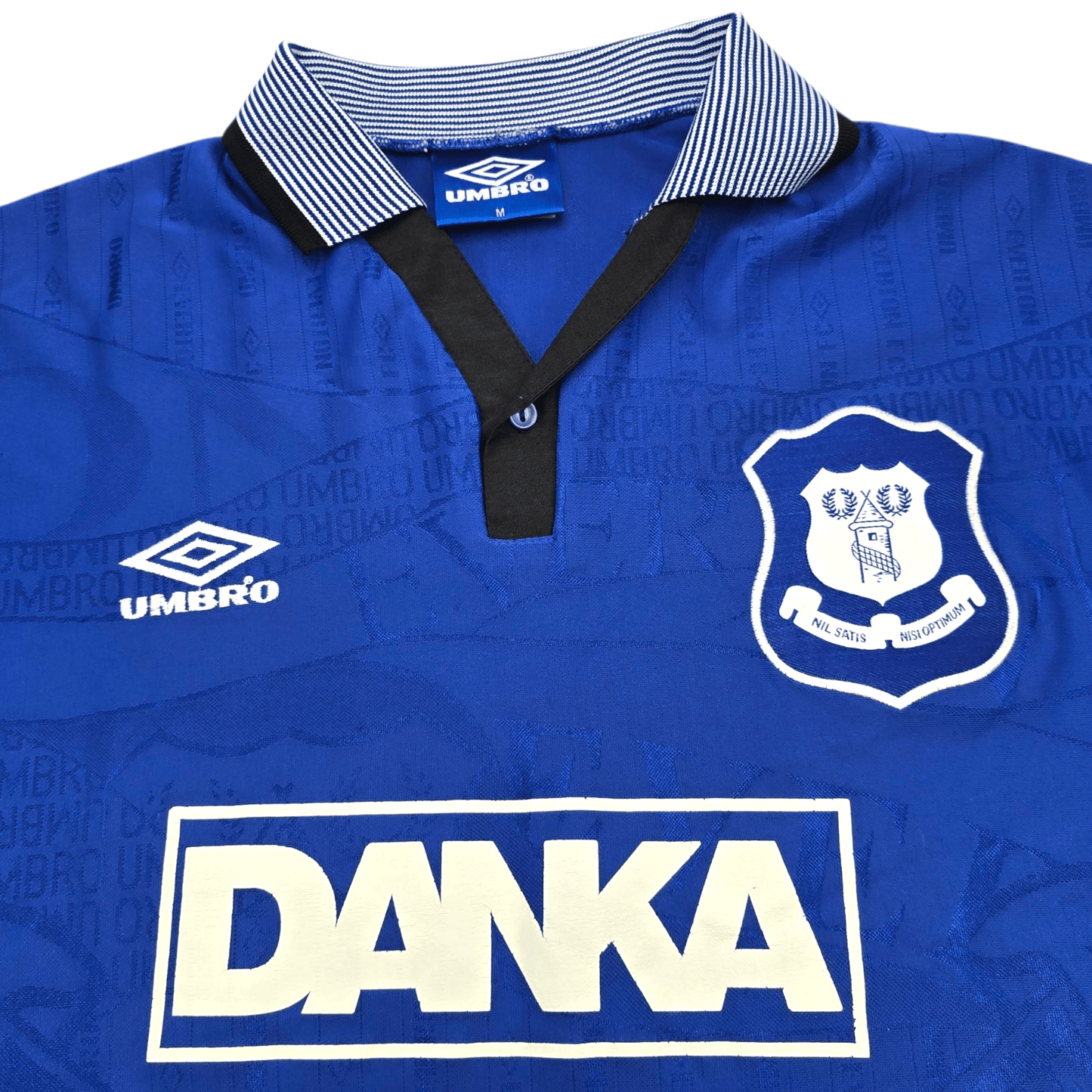1995/97 Everton Home Football Shirt (M) Umbro #9 Ferguson
