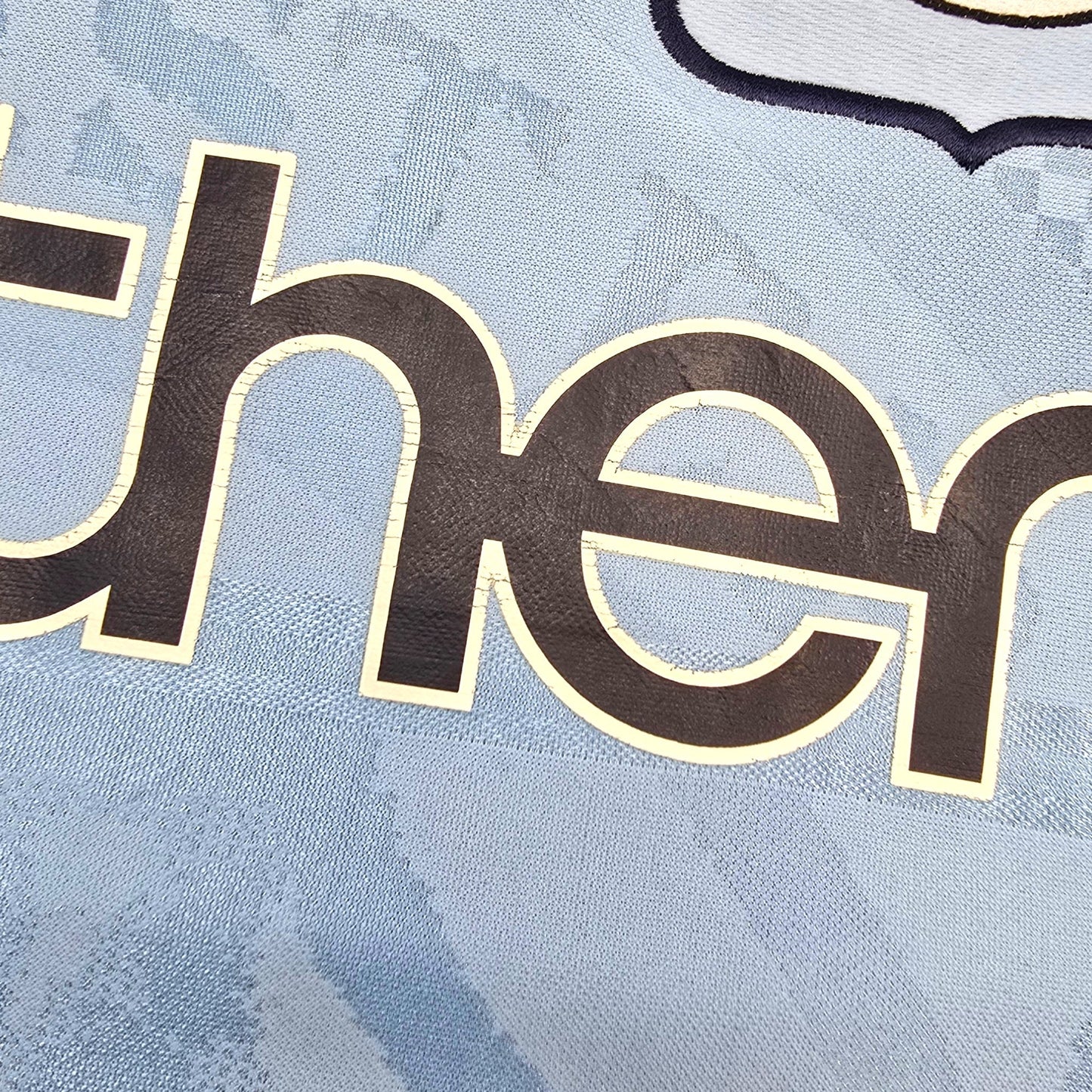 1995/97 Manchester City Home Football Shirt (M) Umbro