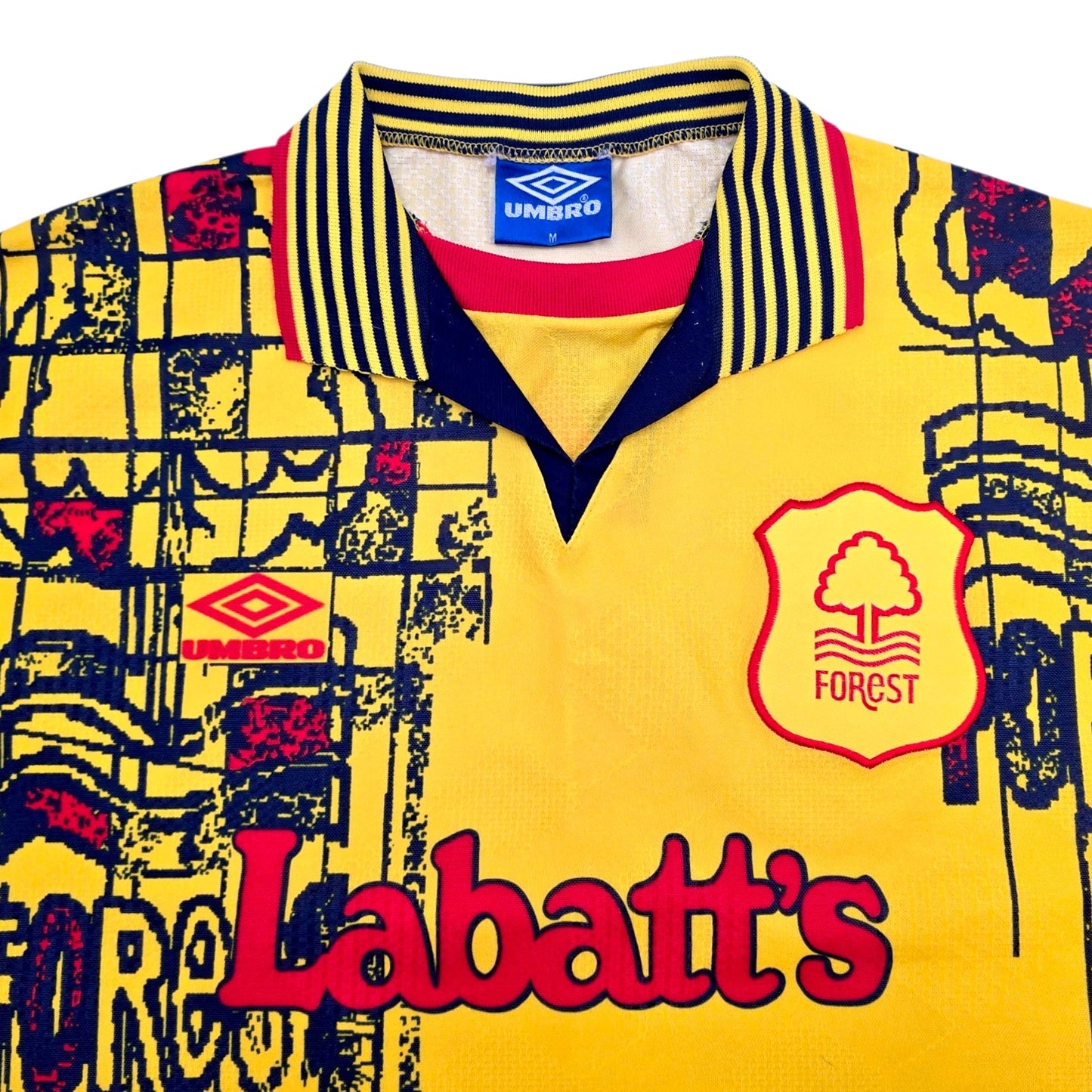 1995/97 Nottingham Forest Away Football Shirt (M) Umbro