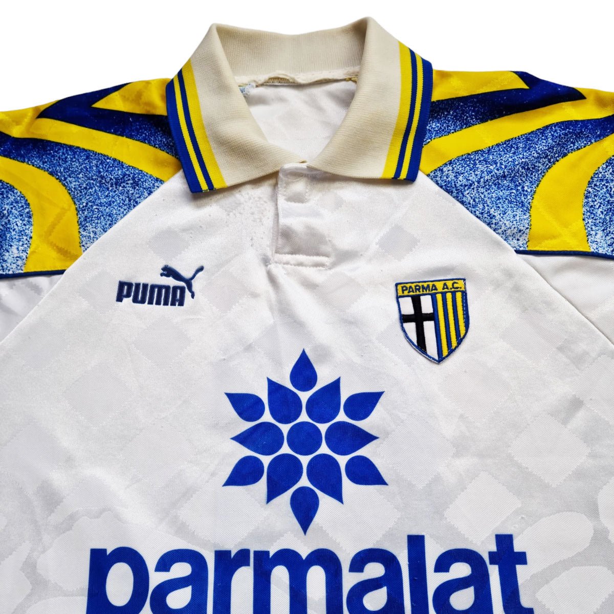 1995/97 Parma Home Football Shirt (L) Puma #6 Couto