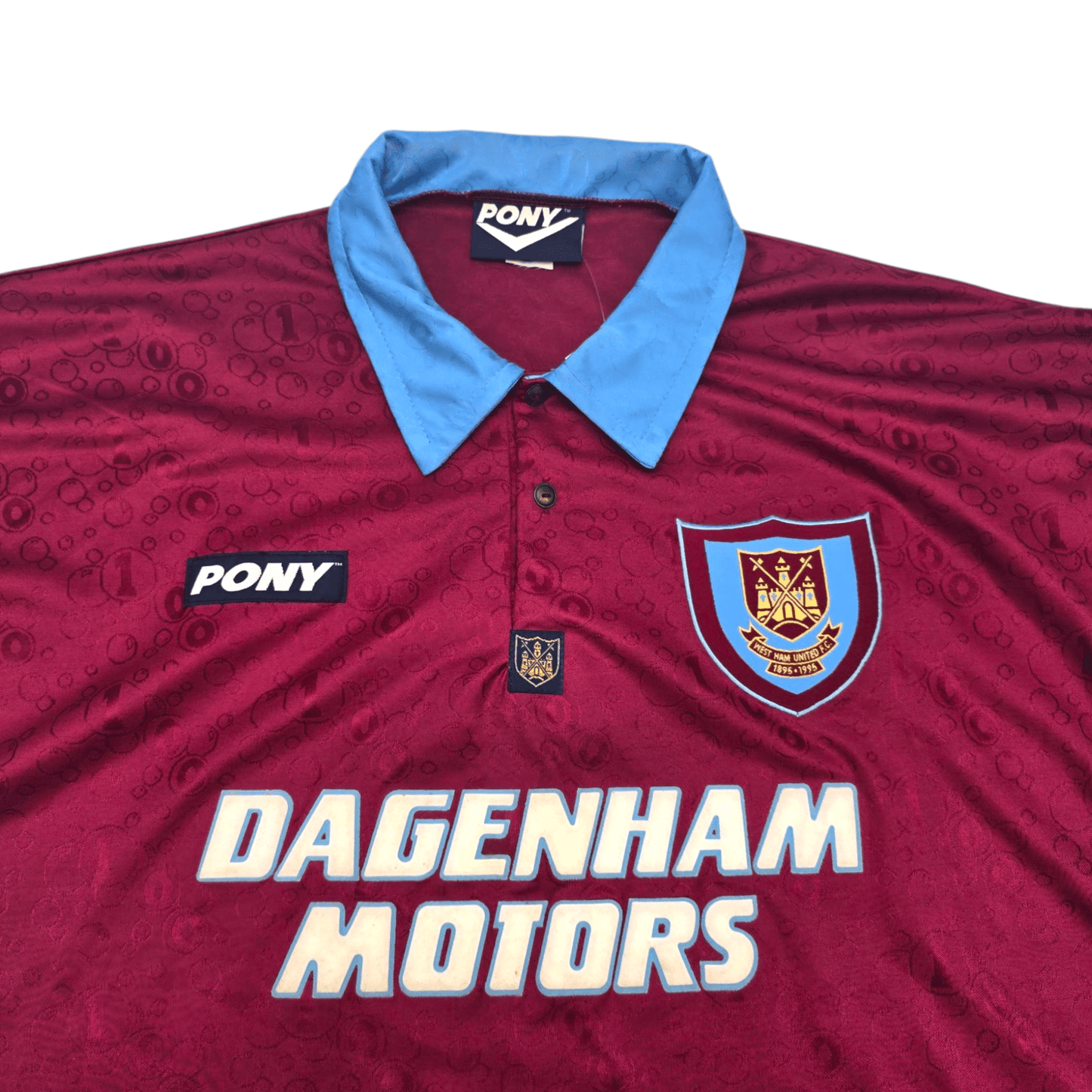 1995/97 West Ham United Home Football Shirt (XL) PONY