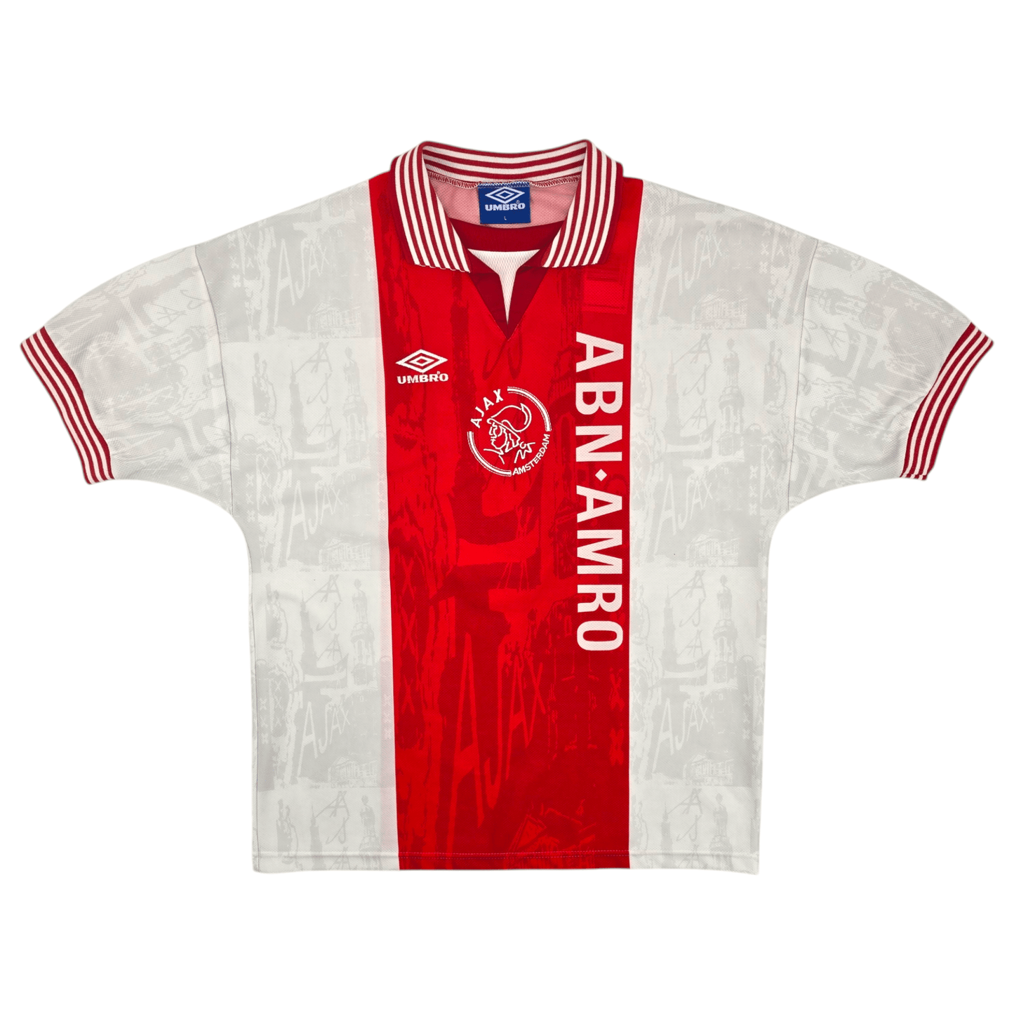 1996/97 Ajax Home Football Shirt (L) Umbro #8 Davids