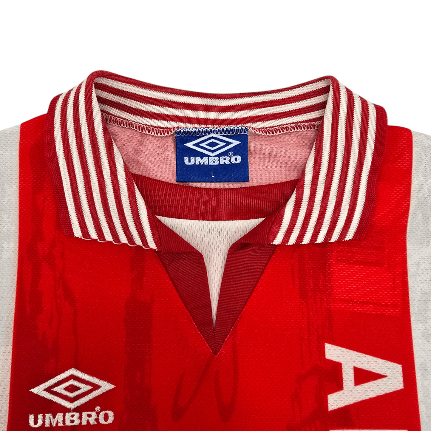 1996/97 Ajax Home Football Shirt (L) Umbro #8 Davids