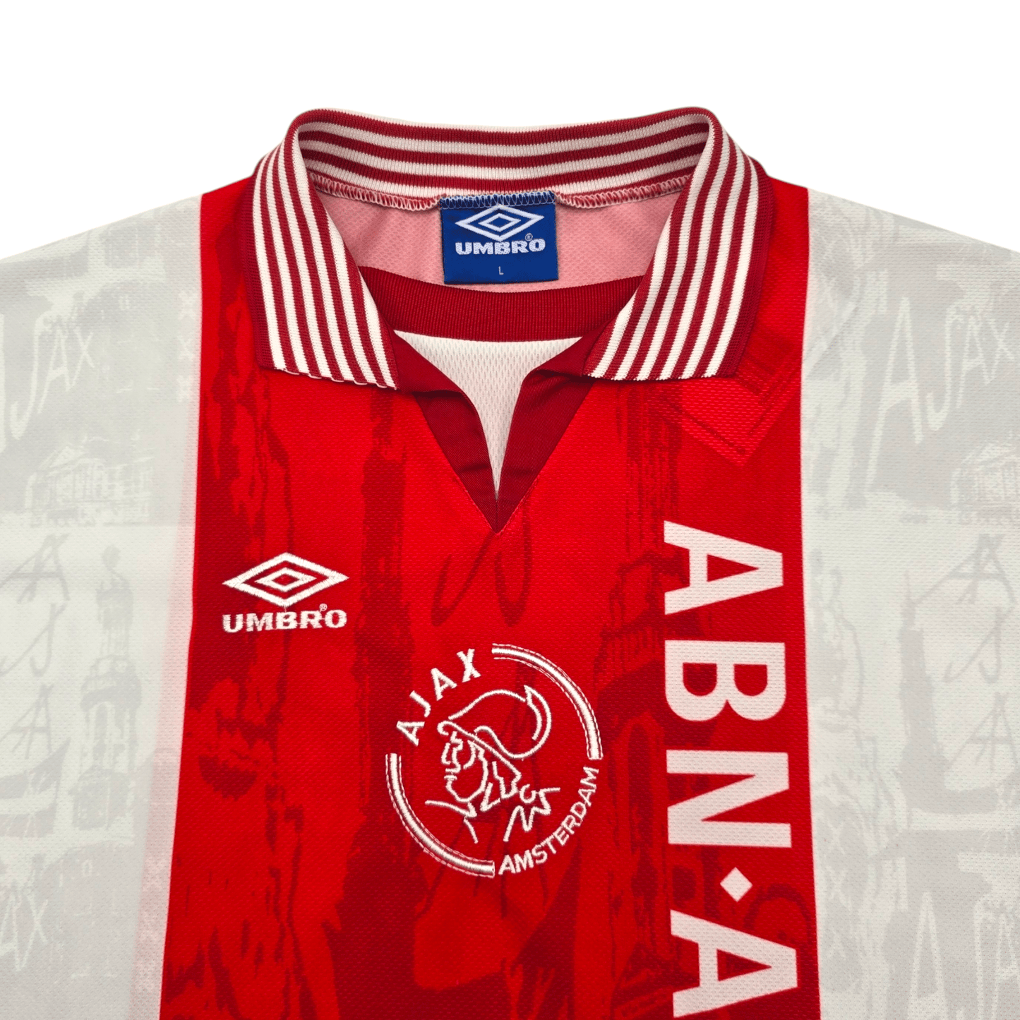 1996/97 Ajax Home Football Shirt (L) Umbro #8 Davids